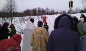 Крестный ход на Иордань. с Косково 19 января 2017 года