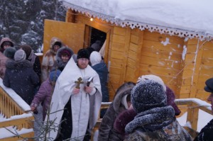 Великое освящение воды на источнике святых Косьмы и Дамиана