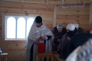19 января. Великое водоосвящение в купели на источнике. с. Еловино.